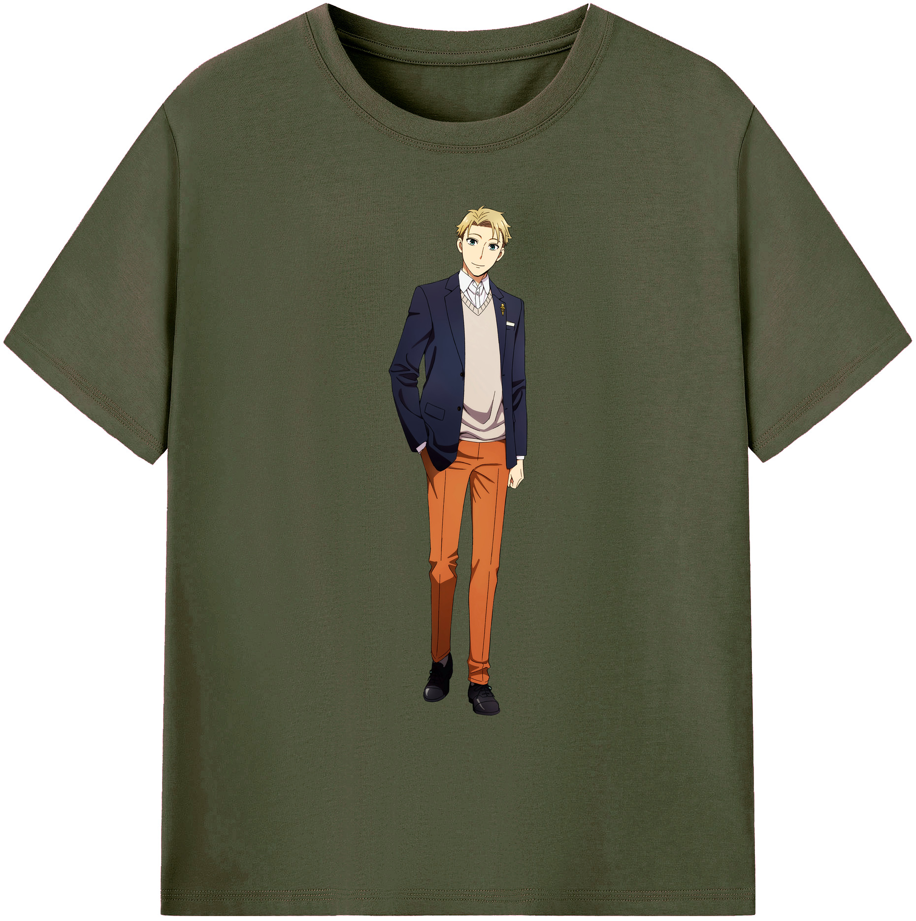 （画像用） SPY×FAMILY间谍家家酒 綿100％ メンズ半袖Tシャツ｜肌触りやわらか＆通気性